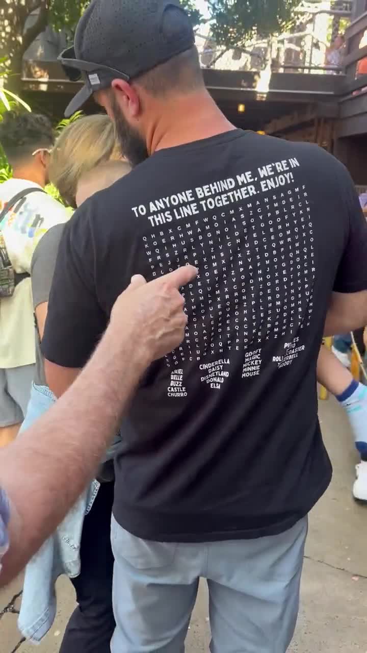 Funny Disneyland T-Shirt – Turn Down For Walt, Word Search Puzzle Back video poster