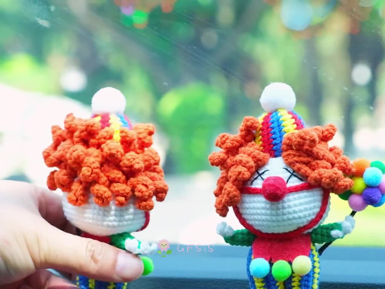 Buy Crochet Clown Doll Car Dashboard Decor, Goth Car Decor, Clown With  Balloon Car Interior Accessories, Anime Car Accessories, Christmas Gift  Online in India 