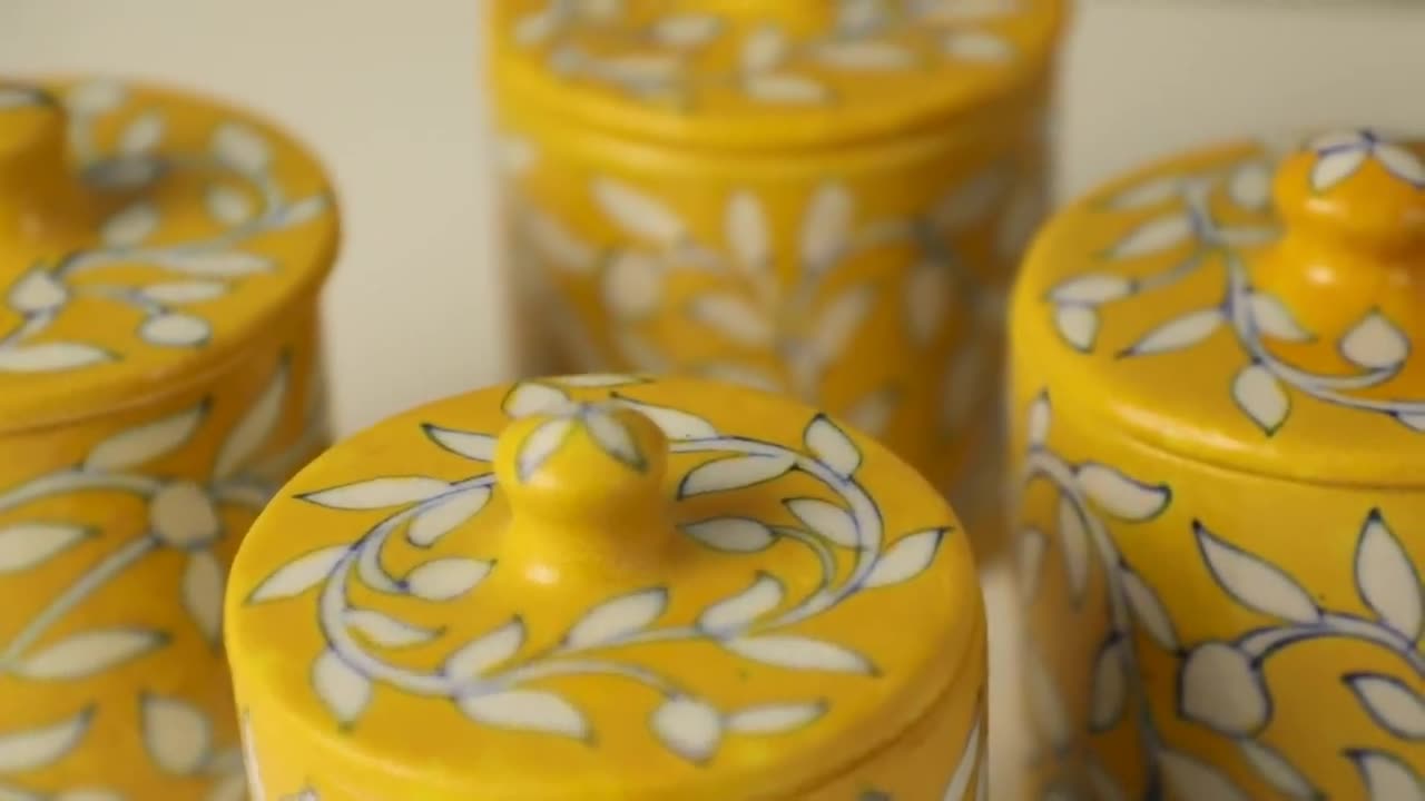 Ceramic Condiment Jars - Proudly Made in India from Desifavors