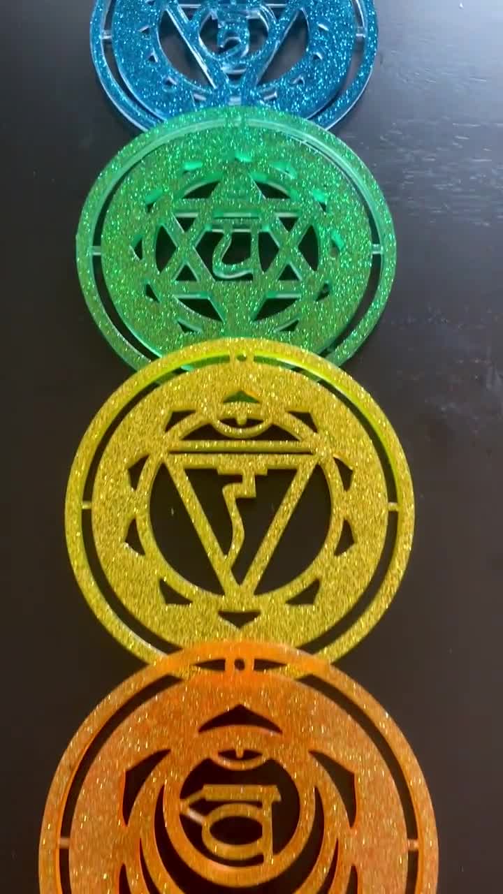 7 Chakra Coaster Set, Large Epoxy Resin Molds, Epoxy Resin Crafts