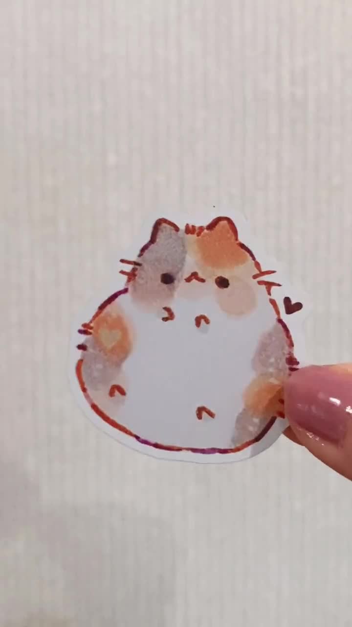 Cute Animal Foodies 3 Stickers/ Matte/ Holographic/ Die Cut