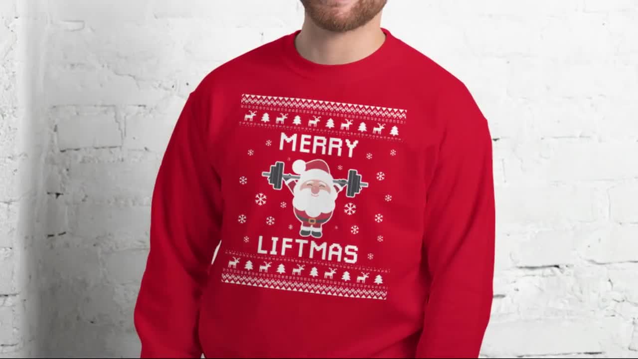 Crossfit ugly outlet christmas sweater