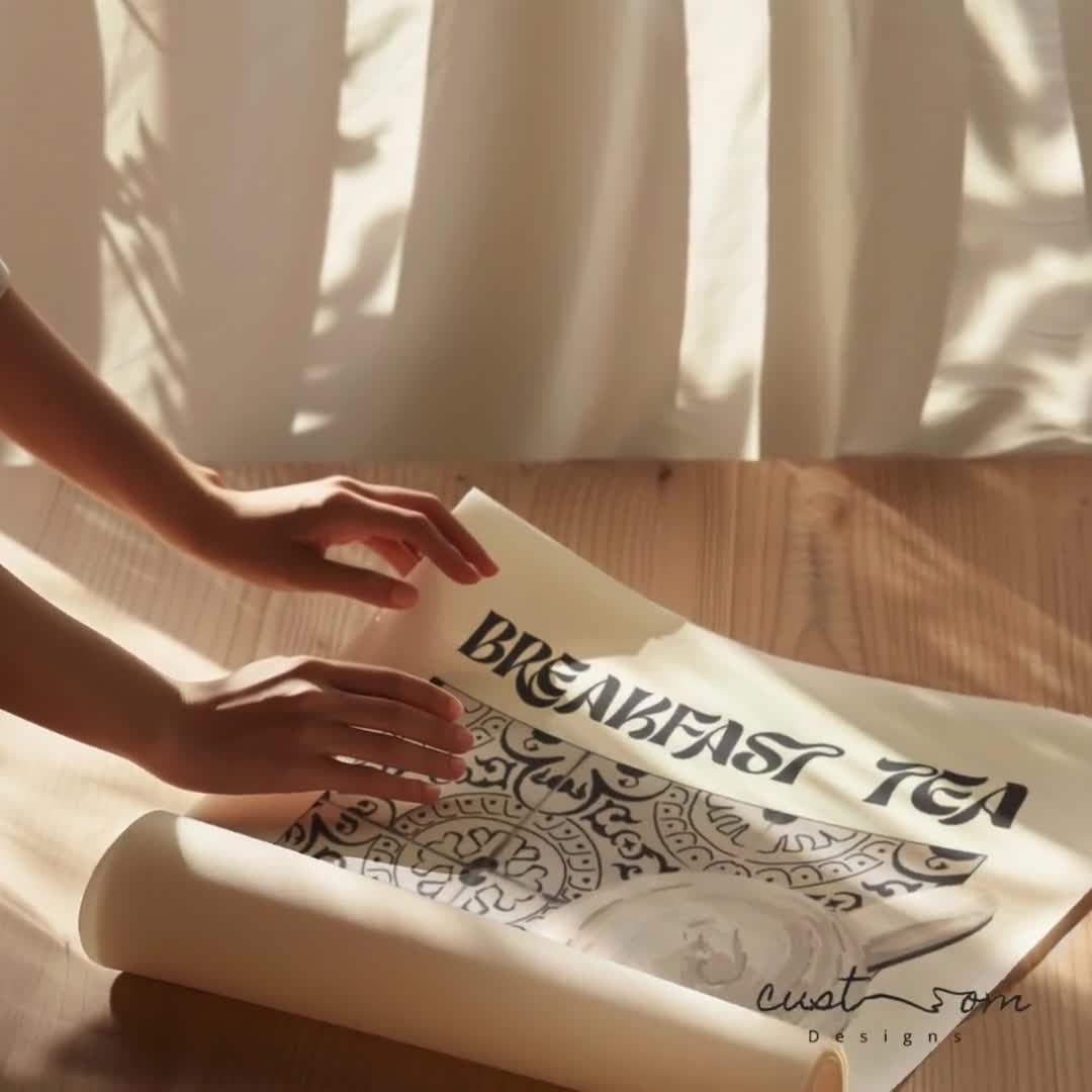 Lámina decorativa para el desayuno con té / Arte de pared vintage para la cocina (Descarga digital) video poster