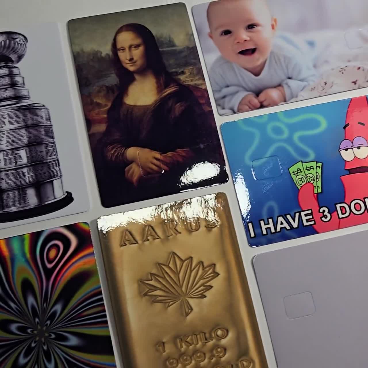 FINISH HIM !! Credit Card Skin Cover Vinyl Sticker Personalized Custom memes video poster