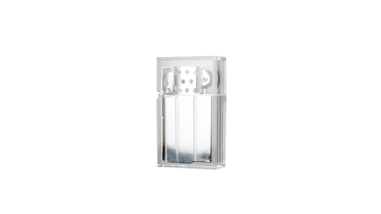 Clear Transparent Refillable Luxury Lighter - Premium Windproof