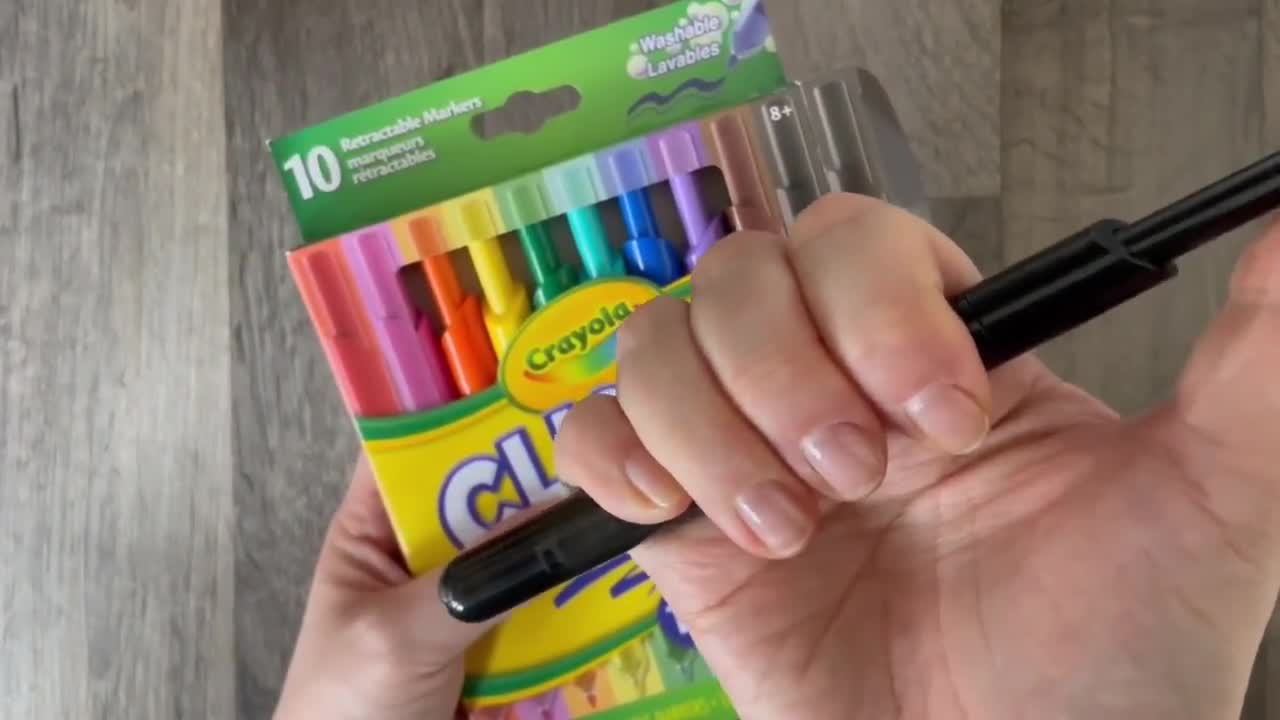 Buy Crayola 10CT Clicks Markers, Cap Free Markers, Lid Free, Retractable,  Holiday Toys, Gift for Boys and Girls, Kids, Arts and Crafts, Gifting  Online in India 