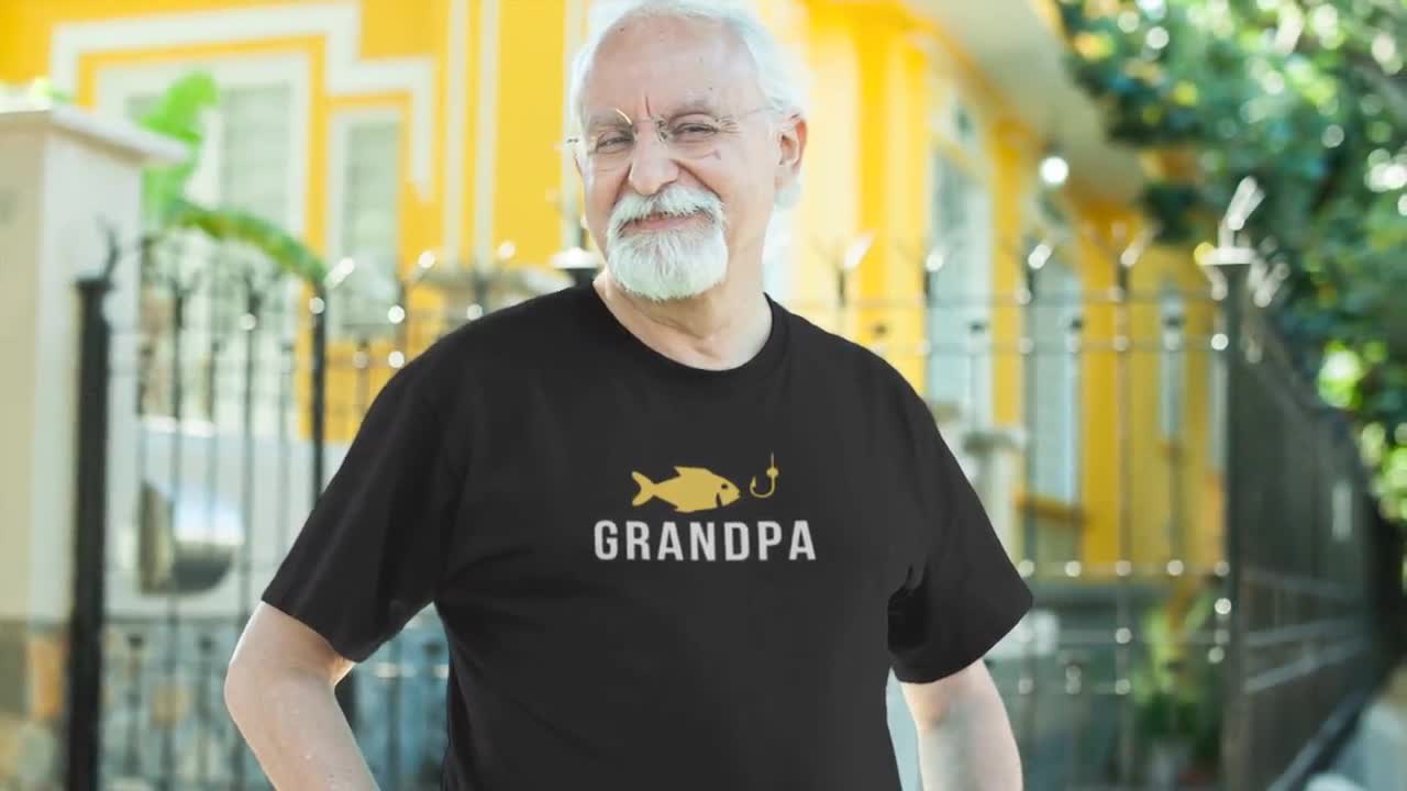 Personalized Reel Cool Grandpa Shirt, Funny Fishing Dad and Kids Name  Shirt, Fishing Gift for Mens Papa Daddy Grandpa Husband (Military Green)