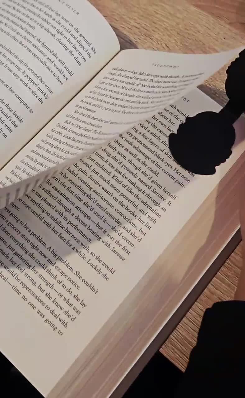 Morally Grey Bookstacks Magnetic Bookmarks | Dark Academia Christmas Gift | The Shadow Scholar Bookish Accessory | Holiday Stocking Stuffer video poster