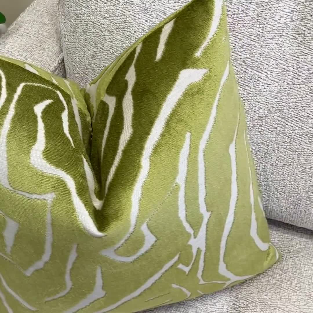 Bright green hot sale throw pillows