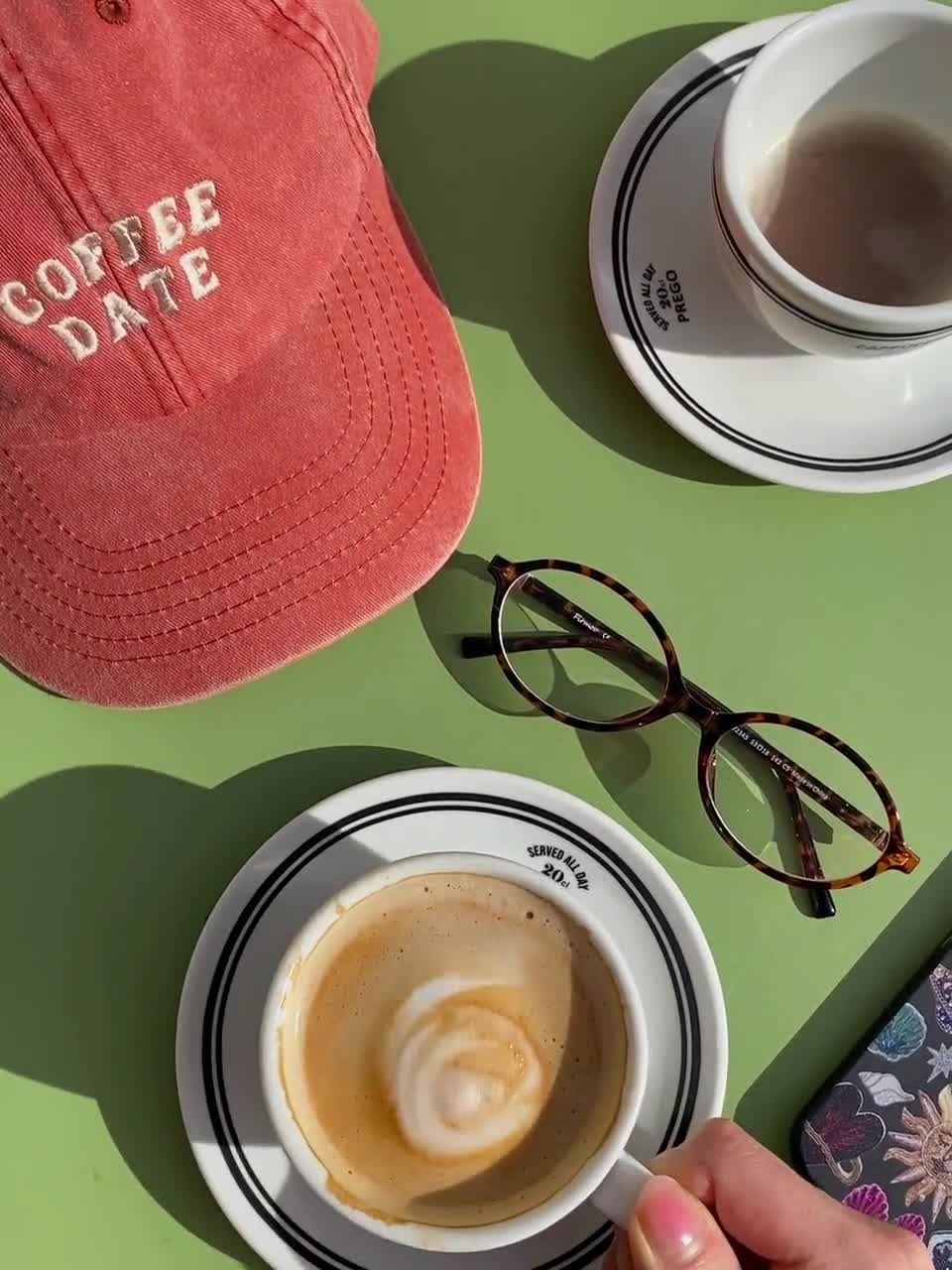 Coffee Date Slogan Baseball Cap - Etsy