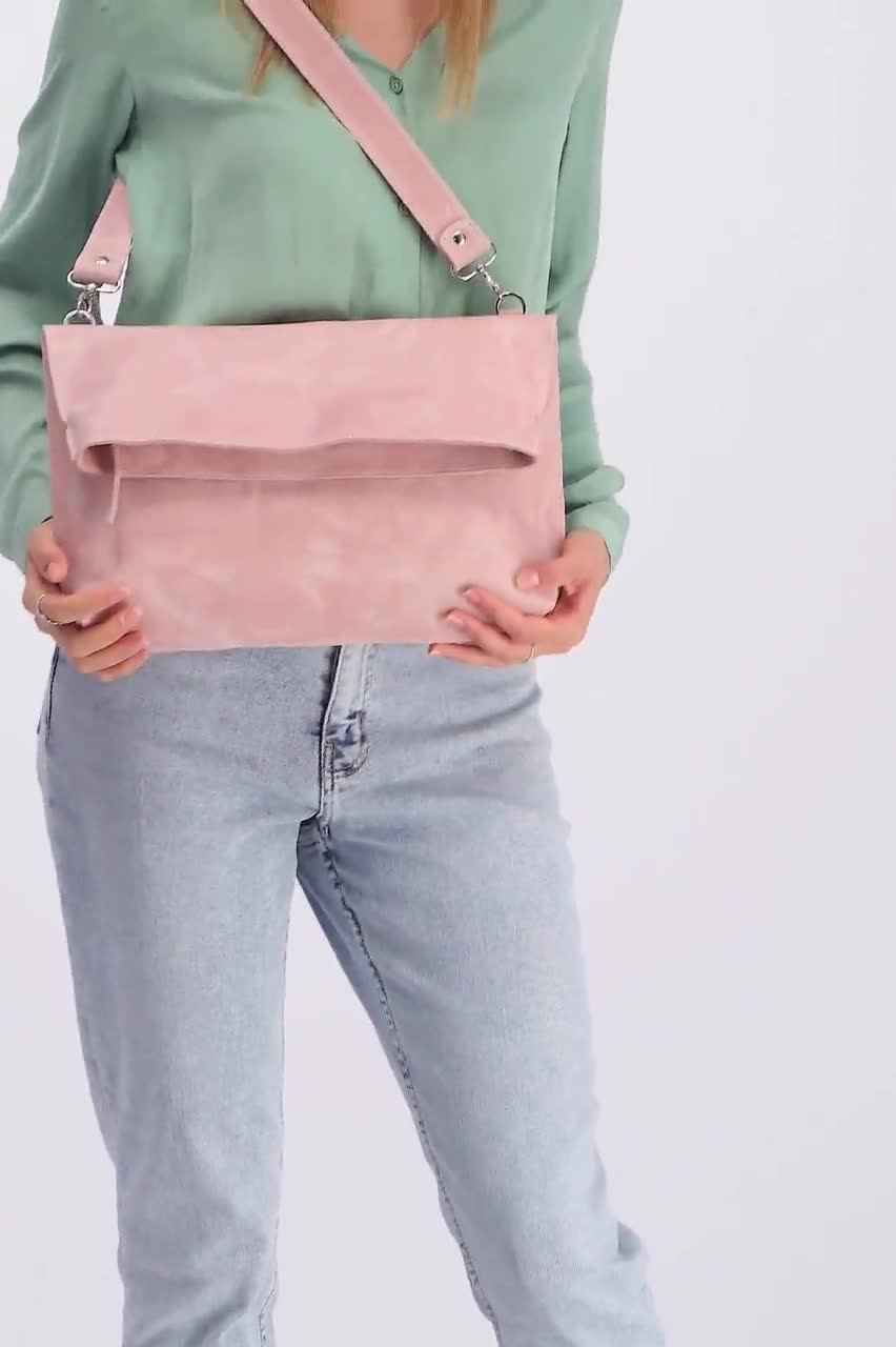 Mayko Bags Pink Color Italian Leather Crossbody Mini Bag