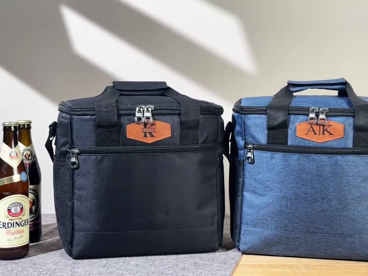 Borsa termica personalizzata per lo sposo, regali per lo sposo, borsa termica per birra personalizzata, borsa termica da golf per uomo, regali per addio al celibato, regali per il testimone dello sposo video poster