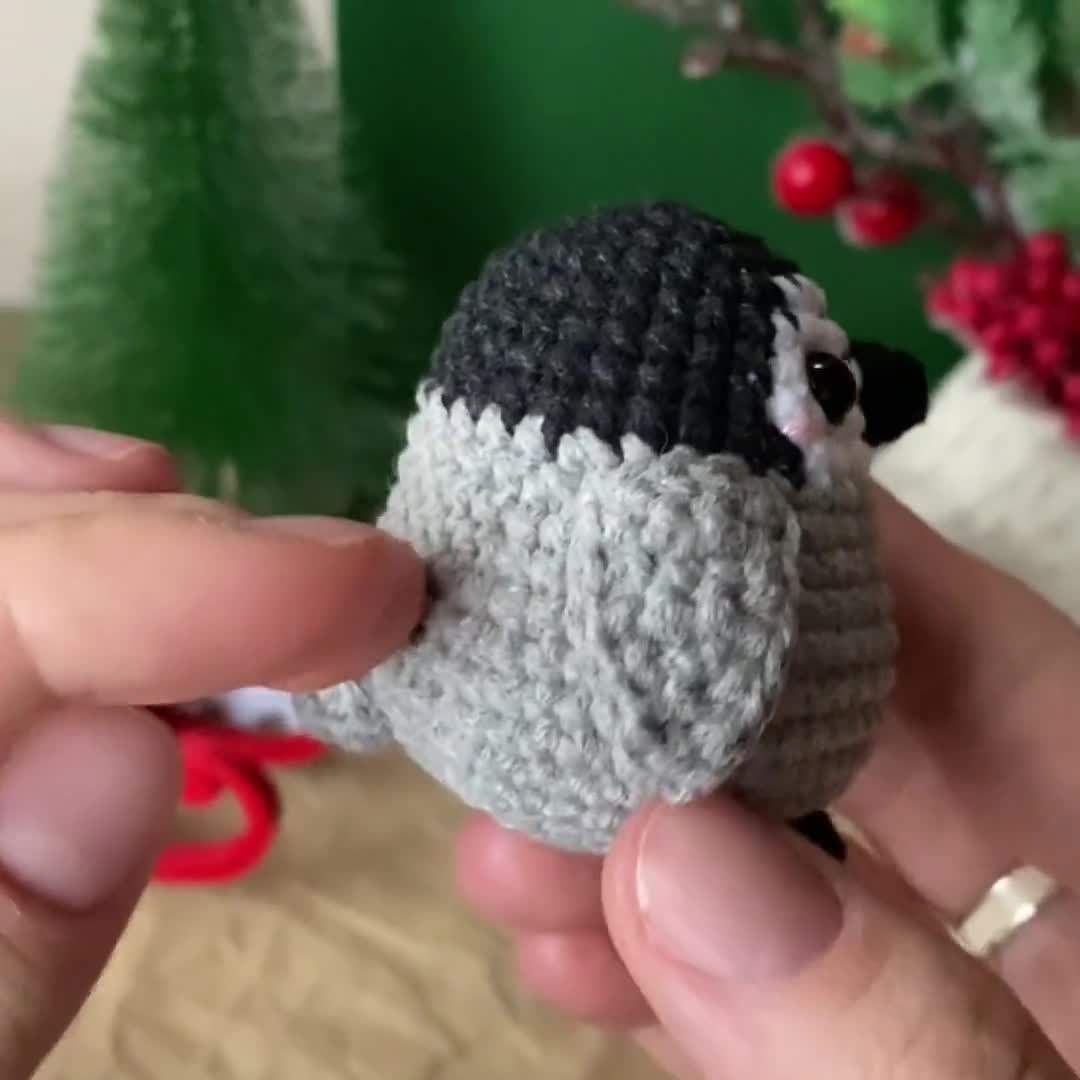 ペンギンの編み図：アミグルミ簡単ミニ鳥チュートリアル（PDFパターン