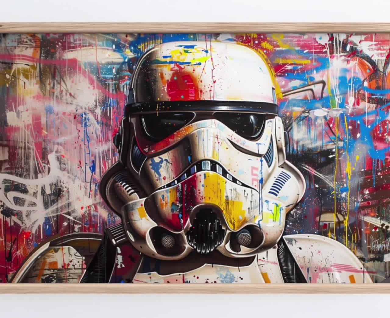 【保証書付】 TV Frame Art Street Wars Star | Brainwash Mr | Banksy コレクション