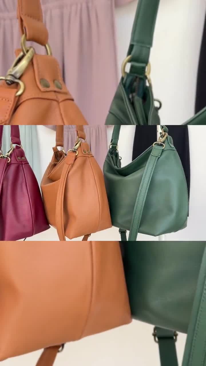 Bolsos pequeños de piel cruzada para mujer en piel suave Clutch diario con  correa larga y correa de cuero para la muñeca -  México