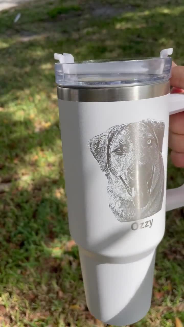 Dog Mama - 40oz Tumbler with Handle in 2023