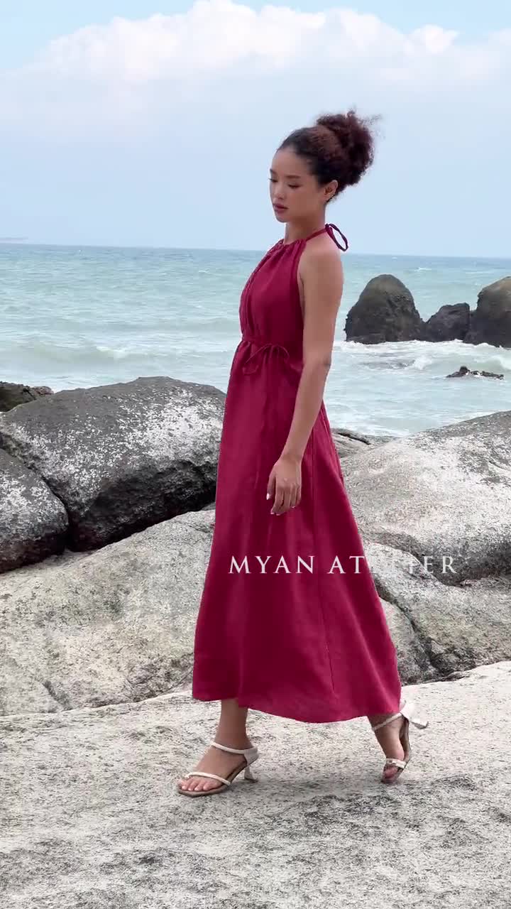 chinese dress ladies Samara Linen Dress