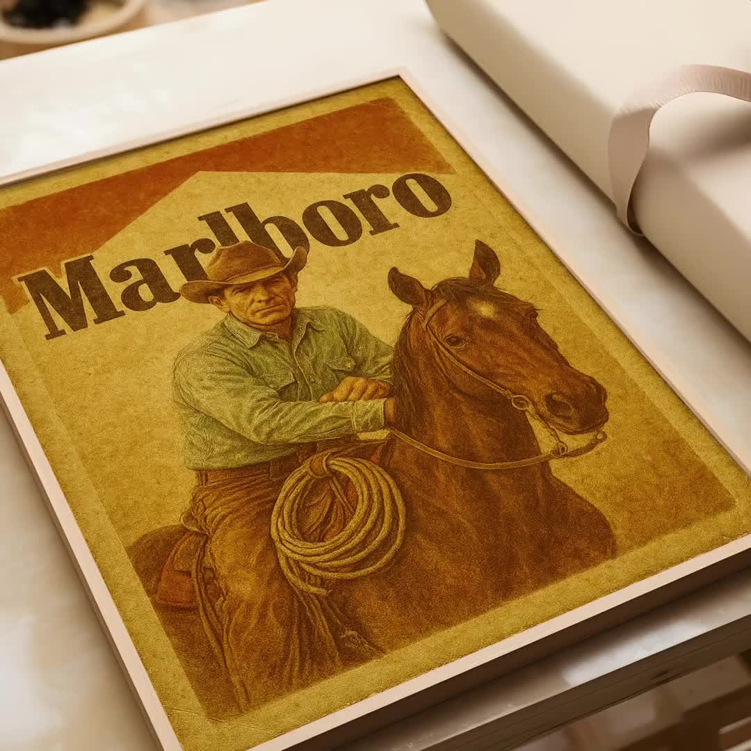 ヴィンテージ マルボロ カウボーイ ポスター - レトロ