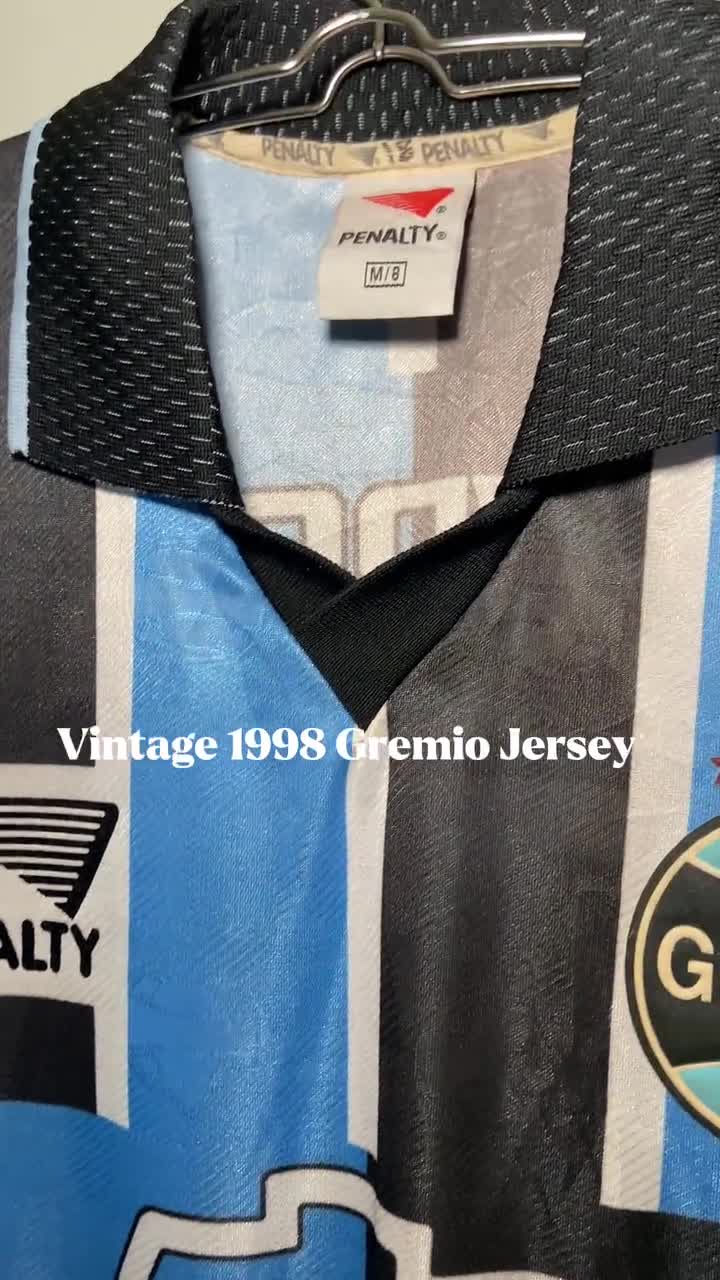 Vintage Grêmio 1998 Home Jersey — Ronaldinho #10 — PENALTY Brazil