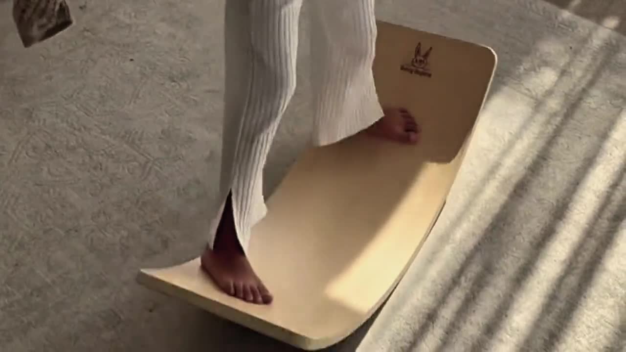 Bunny Hopkins® Montessori Wooden Balance Board for Kids | Wobble Board | Easter Gift for Kids | Waldorf Toy | Handcrafted in USA video poster