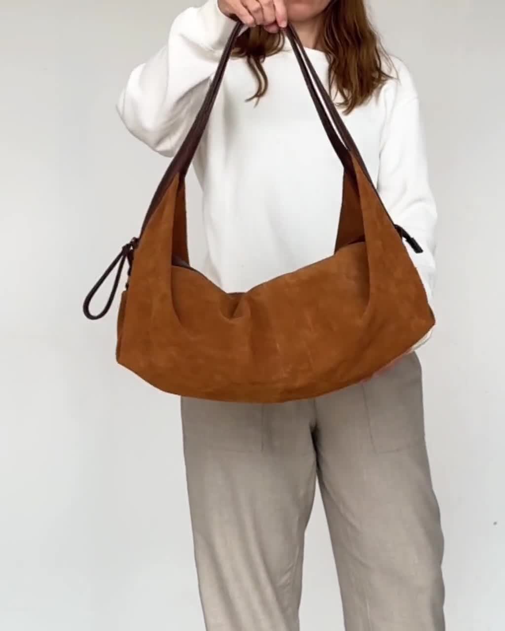 Glamorous - Grote tote tas van imitatiesuède in lichtbruin | ASOS