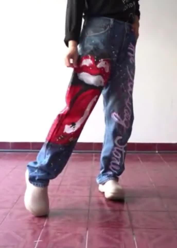 パンツ 2000's archive paint design denim pants il_fullxfull.6658633310_r7il.jpg