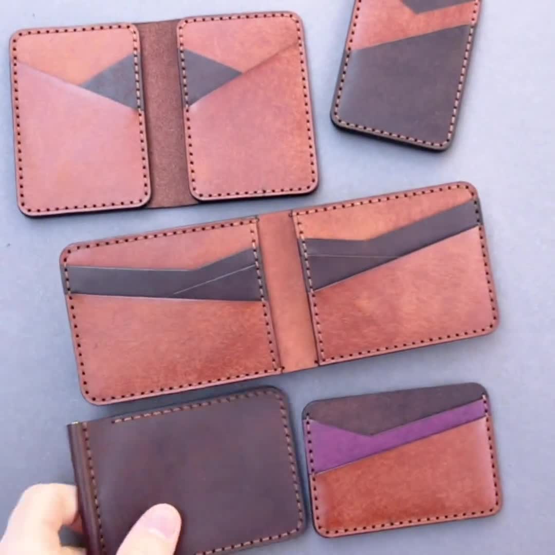 Set of 7 Leather Wallet Patterns | Leather Wallet PDF