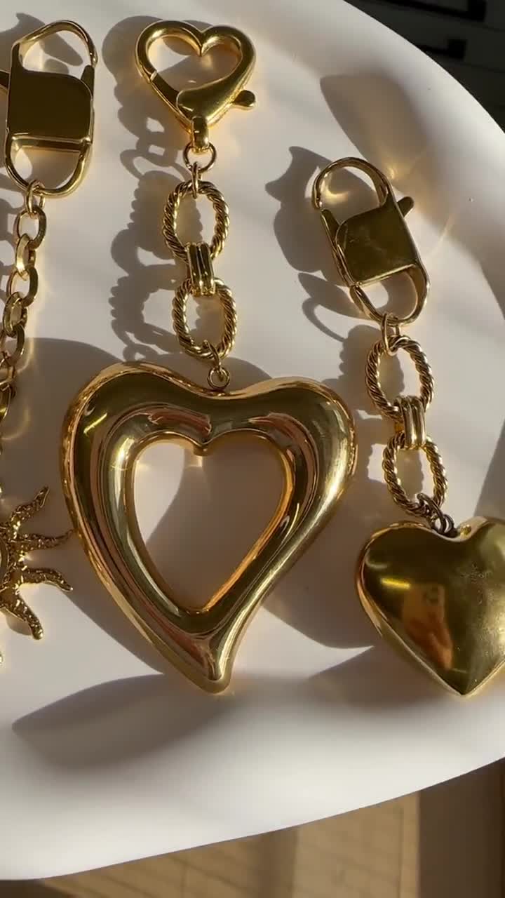 FengFaer Purse Charms - Heart Black Zircon Bag Charms For Handbags, Keychains & Accessories - View #11