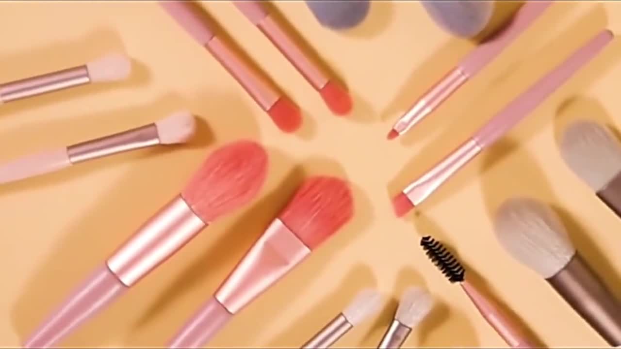 Personalised Pink Makeup Brush Set Diamonte Makeup Brushes Powder Blush  Face Concealer Foundation Highlighting Eyeshadow -  Sweden