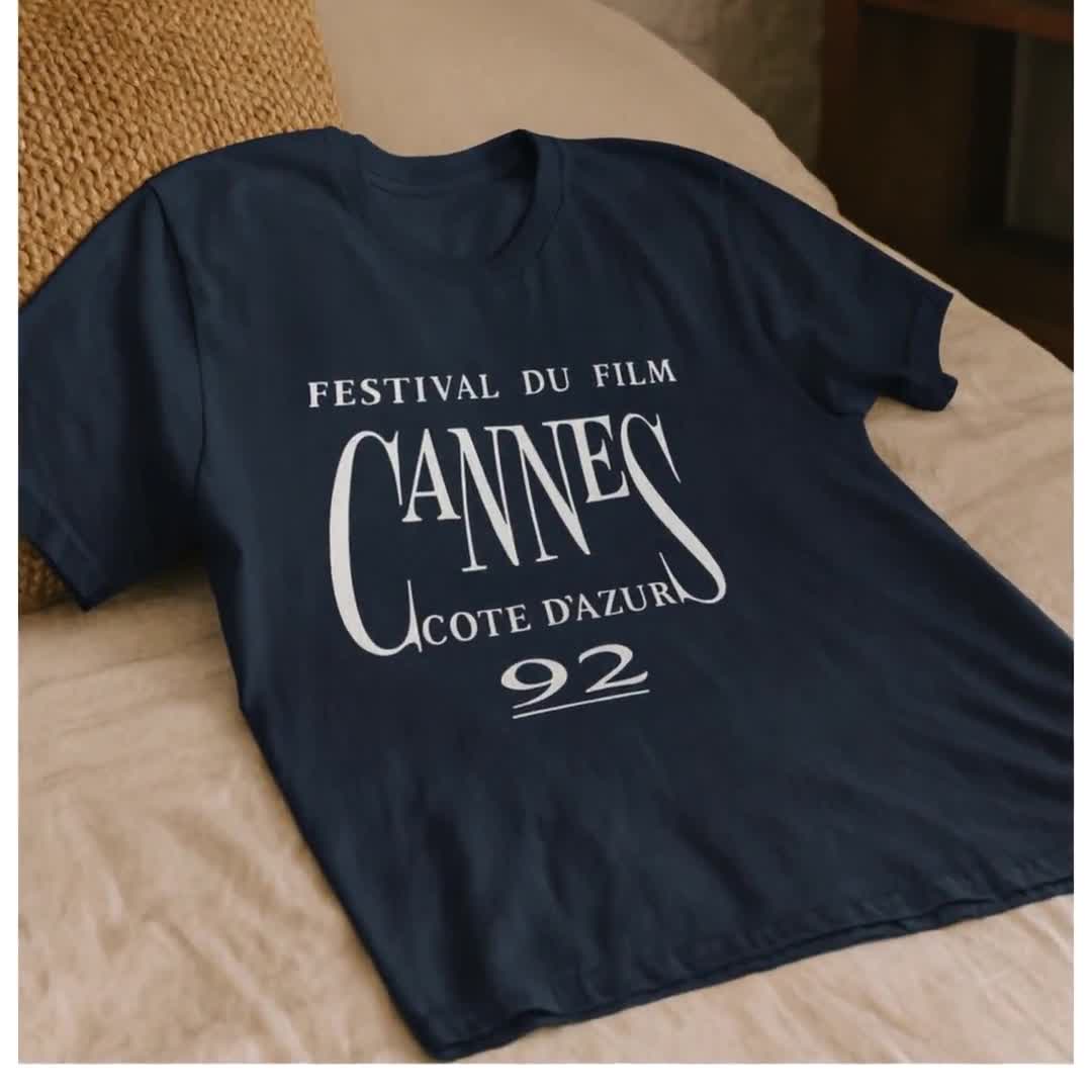 レトロカンヌ映画祭Tシャツ：ジョー・ペシ '92 デザイン - Etsy 日本