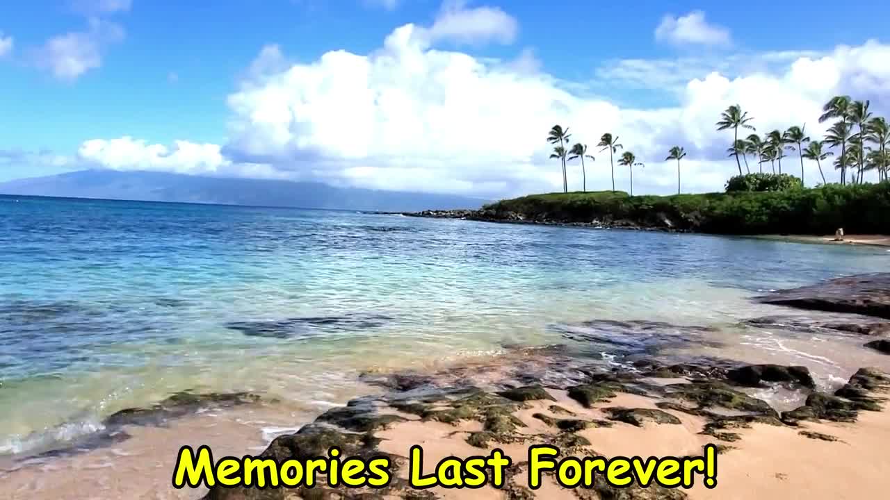 Diamant-Kopf Waikiki Oahu Hawaii kundengerechte Strand-Weihnachtsverzierung, lebendige tropische Farben, lebendiges einzigartiges hawaiianisches Andenken video poster