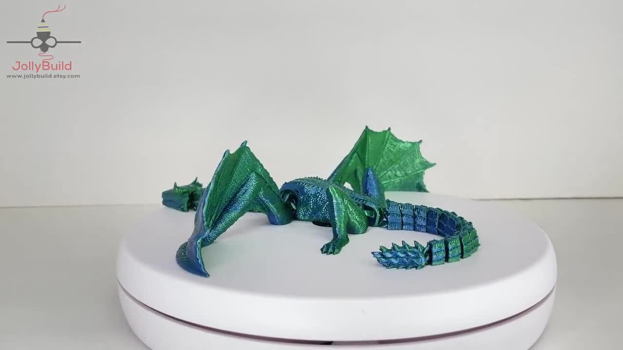 3d Printed Articulated Dragon Seven BJD Ball Jointed Medieval 