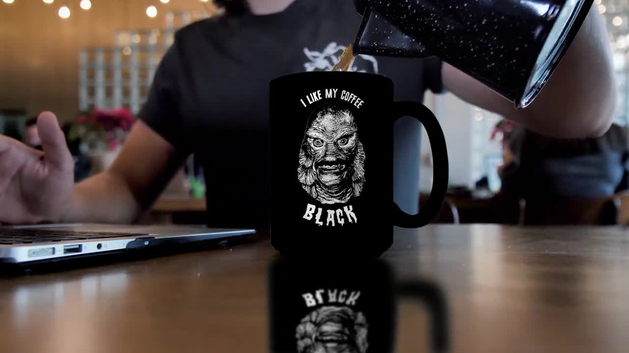Creature From the Black Lagoon - 15oz Black Coffee Mug – Mystery