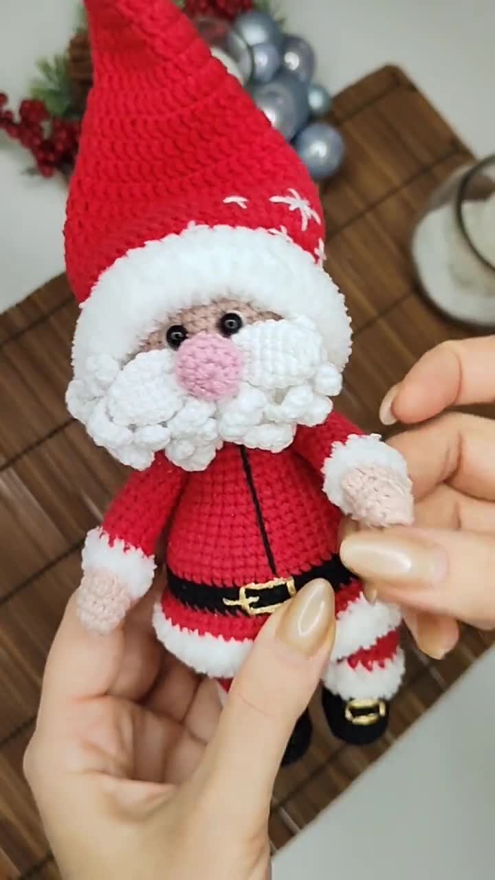 Funny Little Santa Claus Crochet, PDF Pattern in Eng, Christmas and New  Year Decor Crochet, DIY Christmas Tree Decor, DIY crochet doll Santa