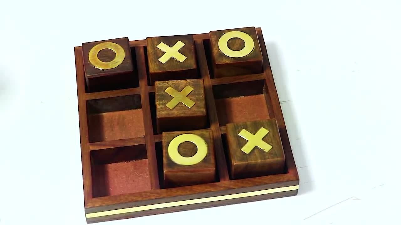 36 Set Tic Tac Toe Game Includes 360 Mini Wooden Tropical Fish