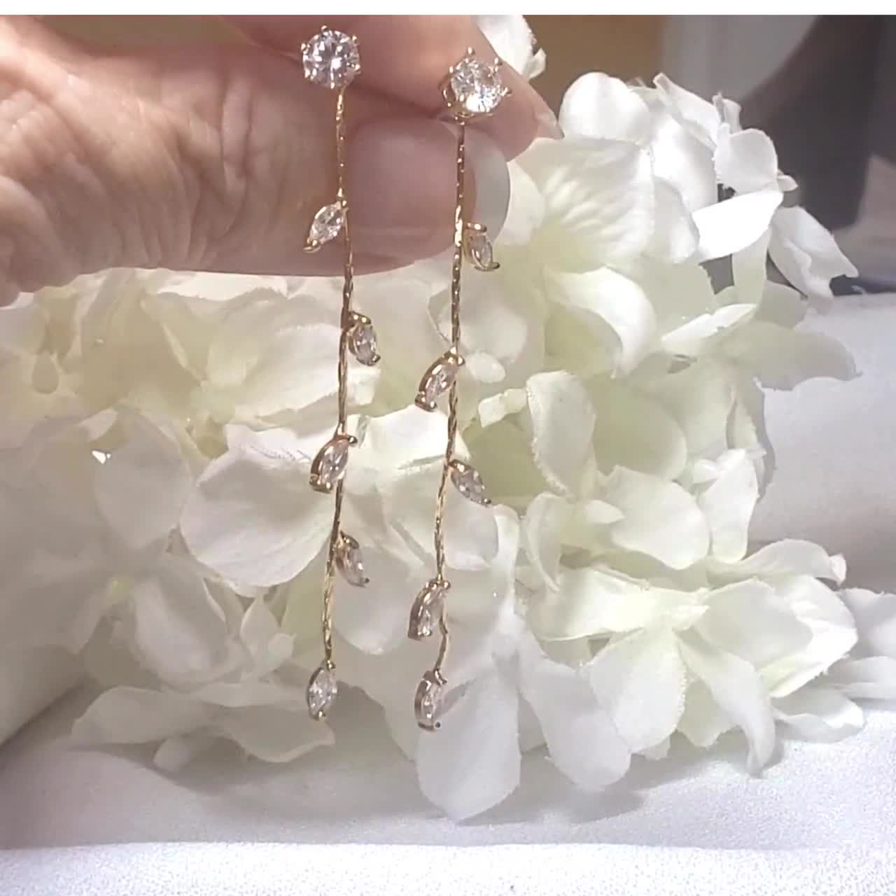 Ever Faith Orecchini Pendenti In Argento 925 Con Zirconia Cubica – Design A Goccia Trasparente – Gioiello Elegante Donna Per Matrimonio O Serate Speciali