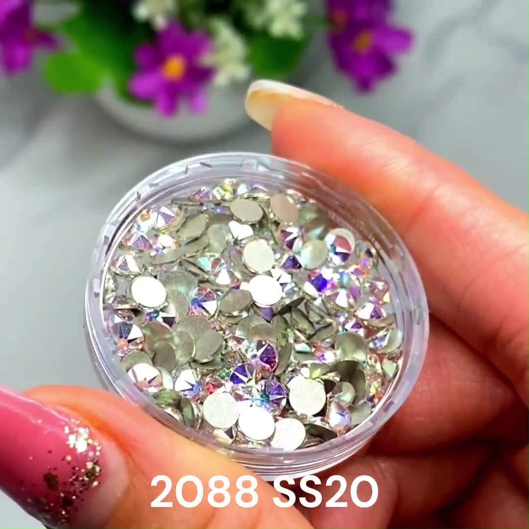 Crystal AB (001 AB) Swarovski 2088 XIRIUS 20ss Crystal Flatbacks