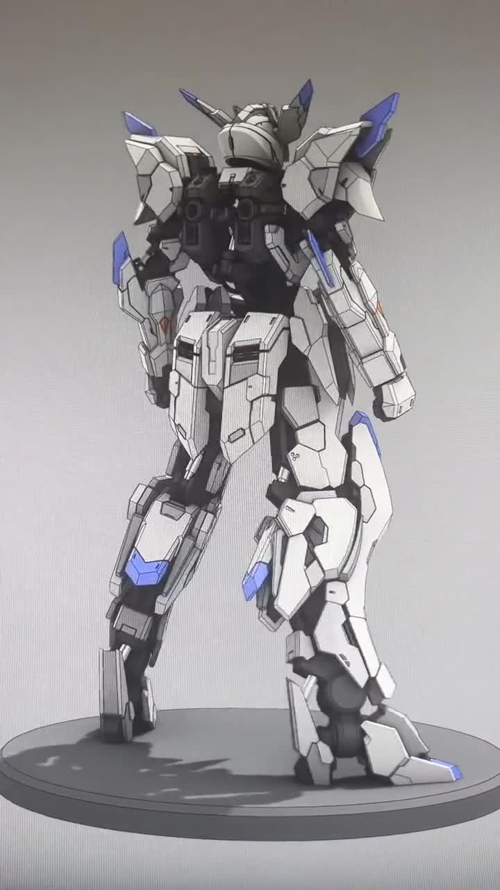 Gundam Bael Figure | 1/100 Scale | 3D Print File Model Download 3D Printing Stl video poster