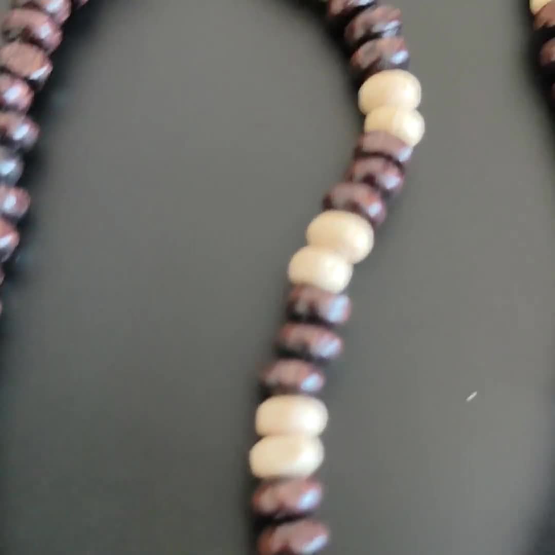 Pendentif Ethnique Africain Ancien - Cuir Et Coquillages - Occasion - Artisanat Traditionnel