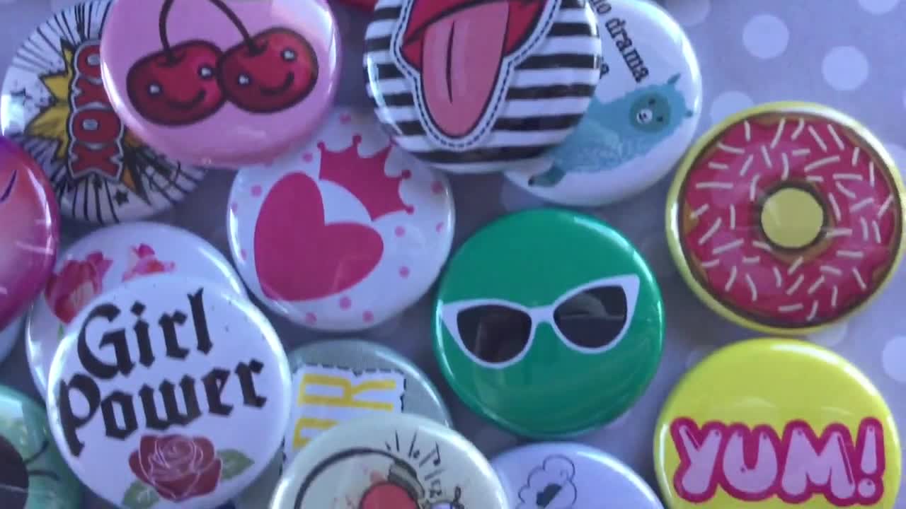 Punk Grunge Buttons Pins Rebel Set Pack of 35-1” Pinback Collectible  Collection
