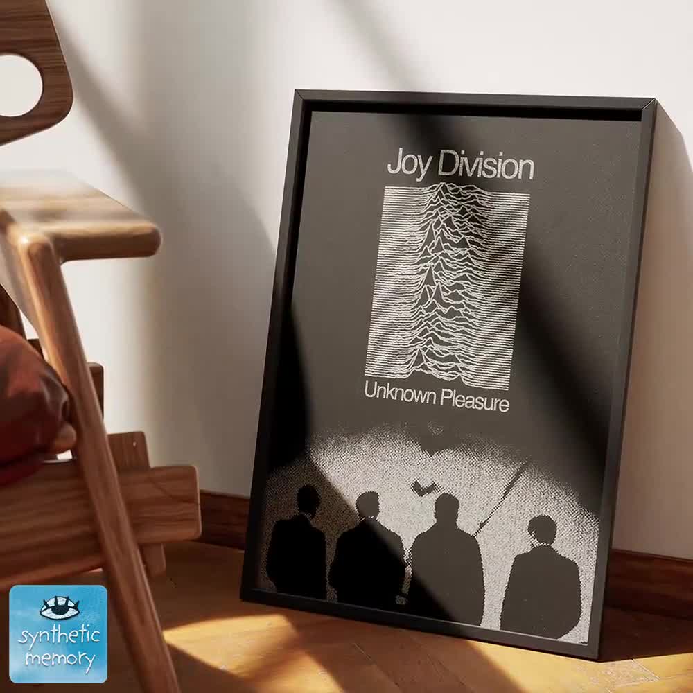 Joy Division Unknown Pleasures Poster Post Punk Art Digital
