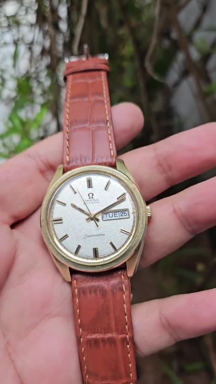 Vintage Omega Seamaster Automatic Gold Capped Watch, Cal 750 Swiss