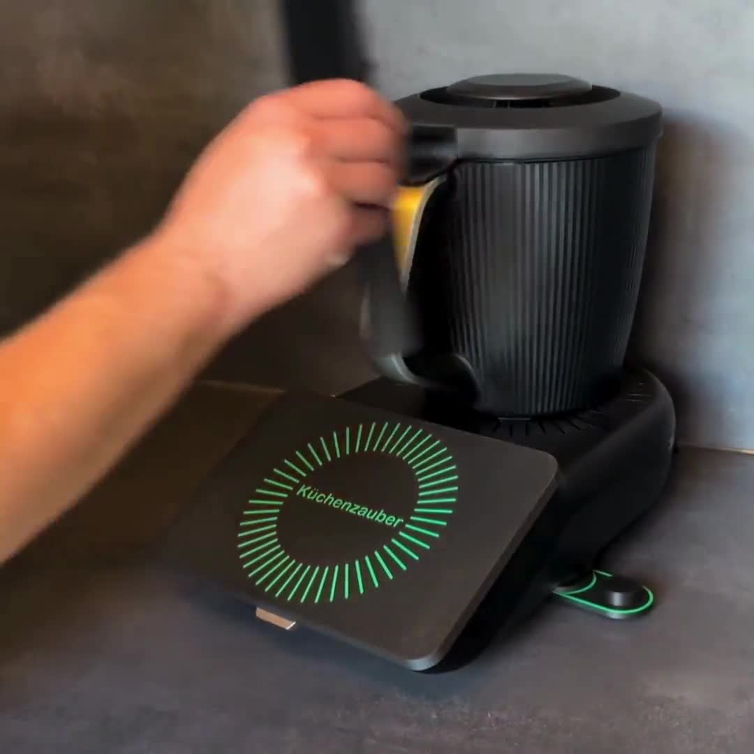 Piastra scorrevole per Thermomix TM7 – con guide in teflon e rientranze per un appoggio sicuro – supporto per spatola opzionale – protegge la funzione bilancia - Italia