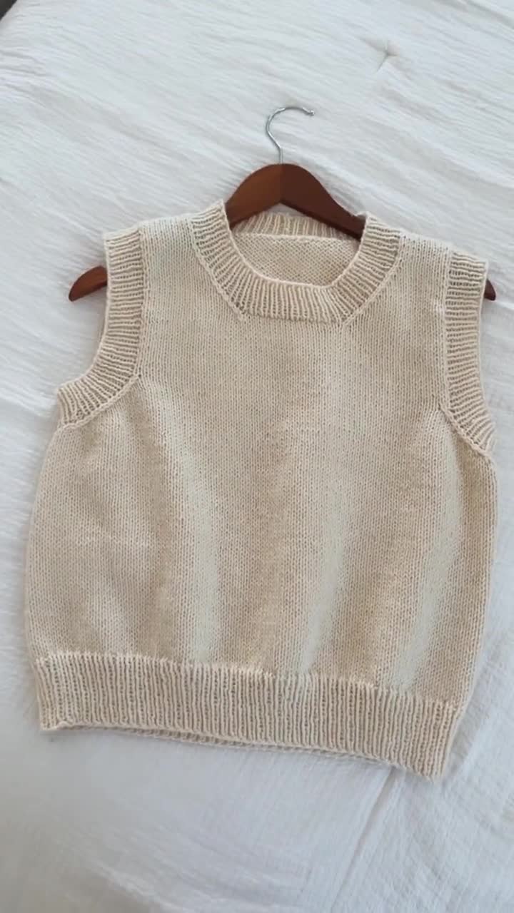 Meganfaithmakes' Sweater Vest Knitting Pattern PDF english 