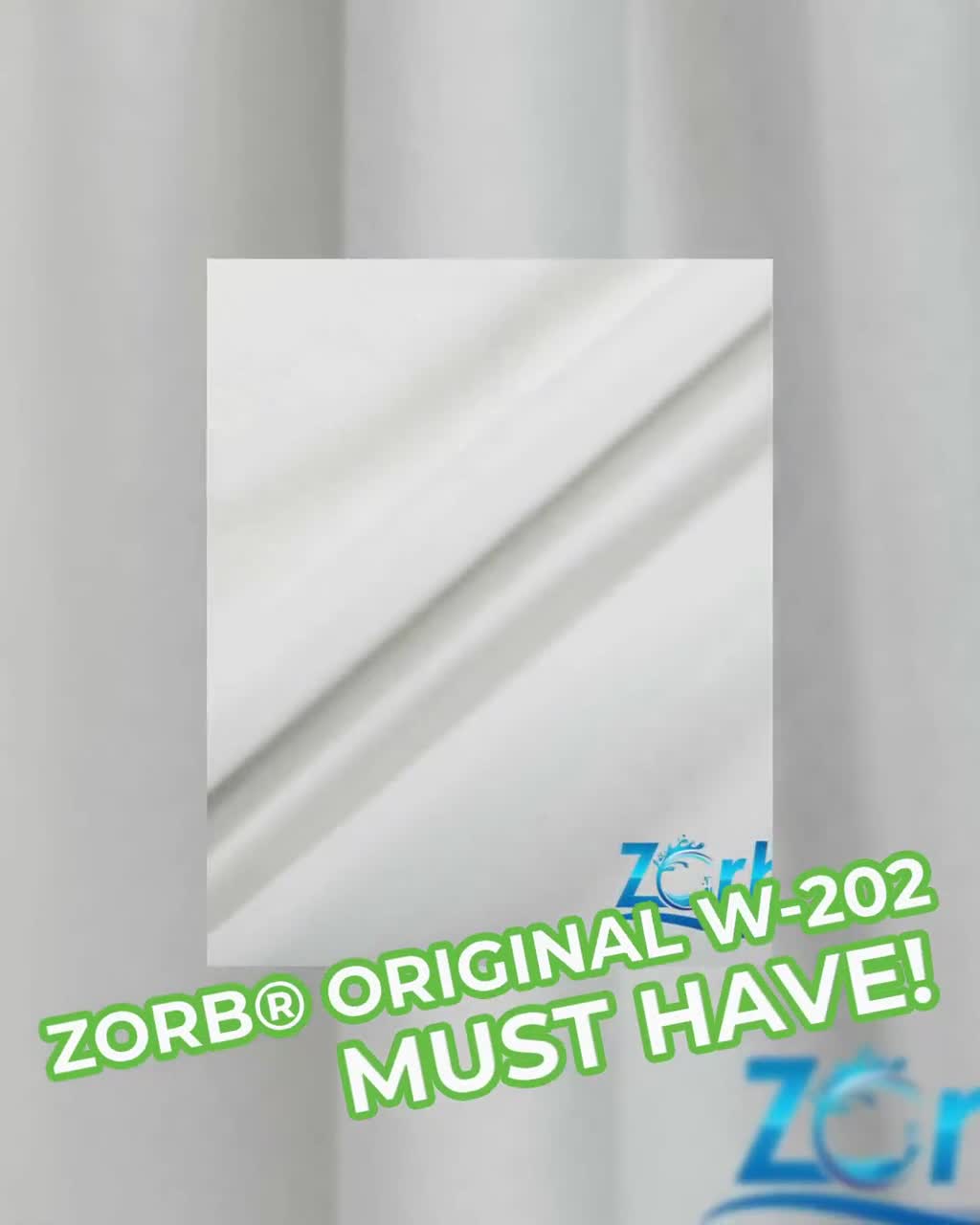 Zorb® Original Super Absorbent Fabric W-201 W-202 Made in USA Sold by Yard  Absorbent Fabric Hypoallergenic Antimicrobial 