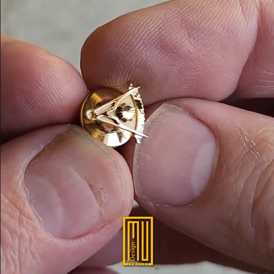 Past Master Spilla Da Bavero In Argento Sterling 925k - Foto 9