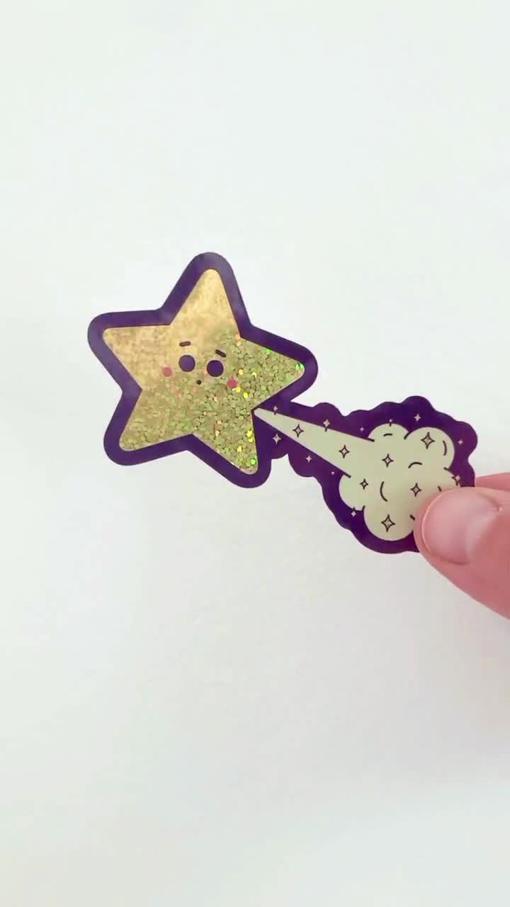 Star Stickers Holographic Star Stickers Glitter Star Stickers 