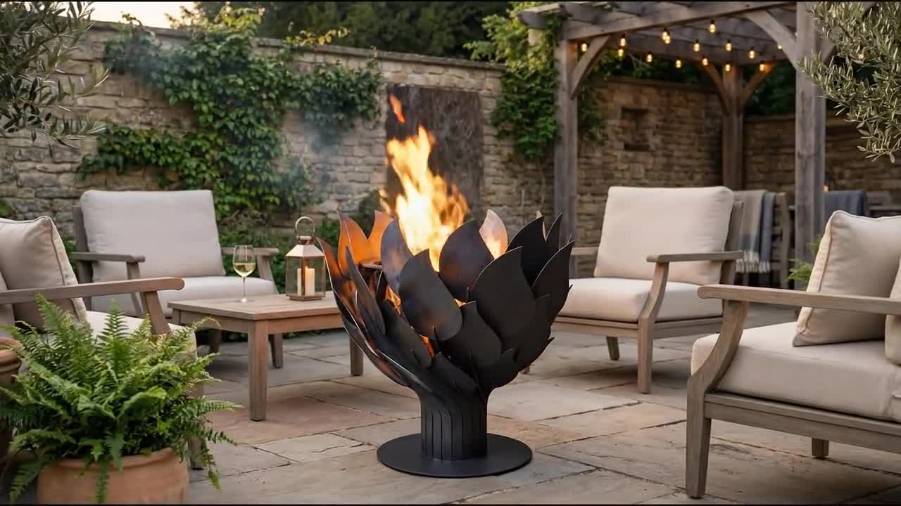 Fire Pit Torch. Digital Product, Files DXF, SVG for CNC, Plasma
