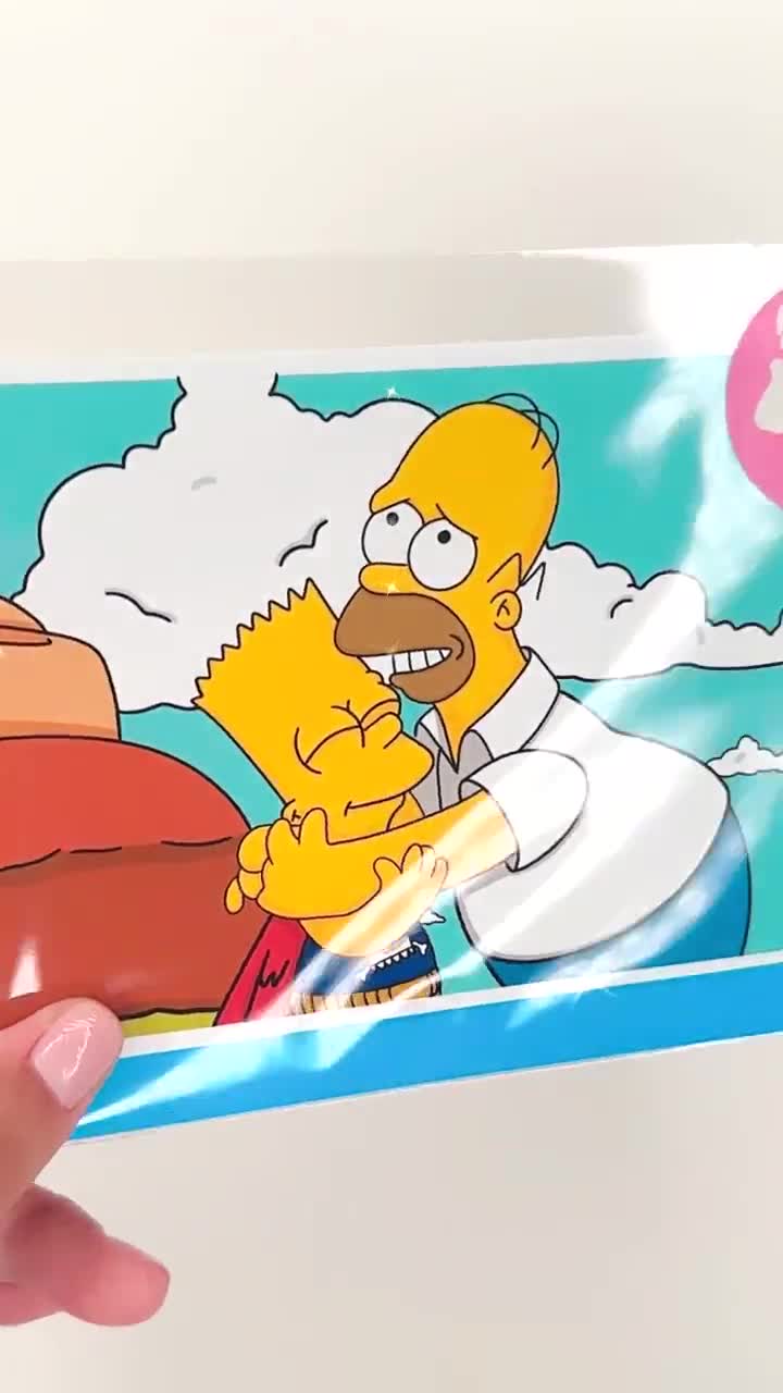 El amor de un padre: El abrazo Daredevil de Homero y Bart / Los Simpson/  Amor divertido/ Padre e hijo I Vibraciones familiares / Mejor recuerdo/  Bart Daredevil