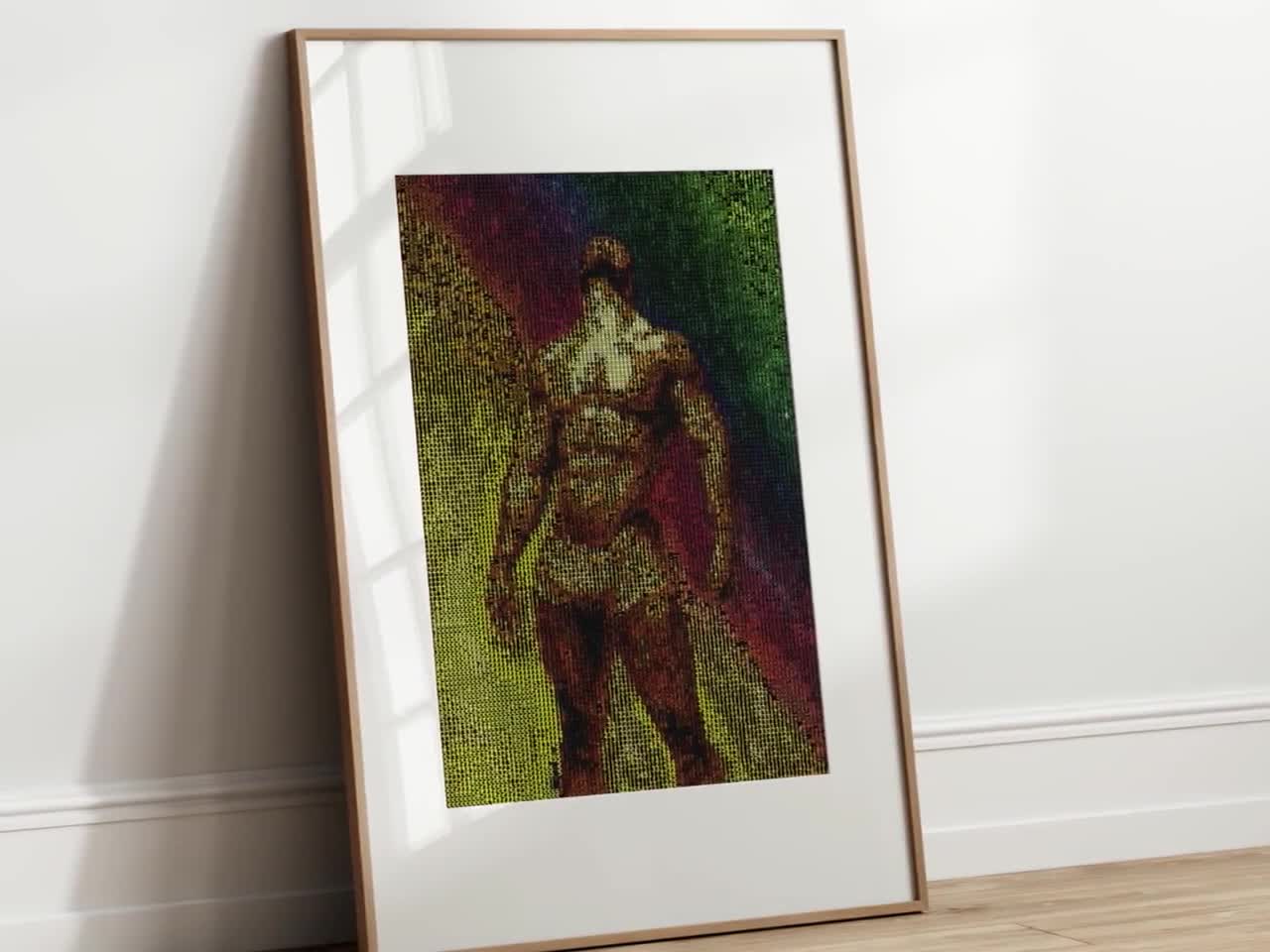 gifts for men sensual painting | homoerotic gay art print | male figure |  body prints | watercolor gift | sensuous paintings | matrix Art